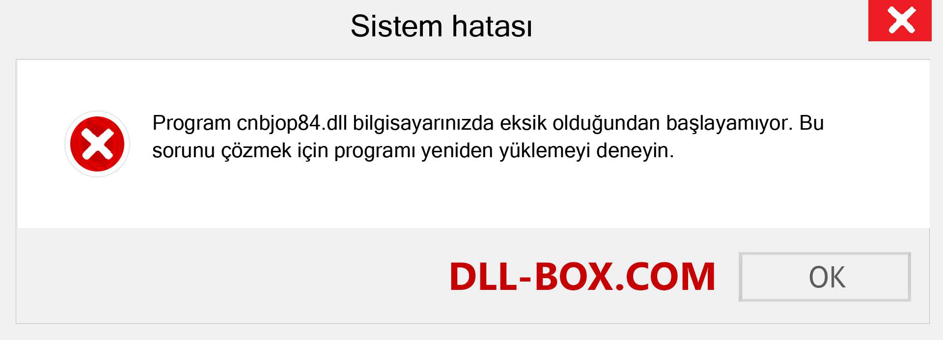 cnbjop84.dll dosyası eksik mi? Windows 7, 8, 10 için İndirin - Windows'ta cnbjop84 dll Eksik Hatasını Düzeltin, fotoğraflar, resimler